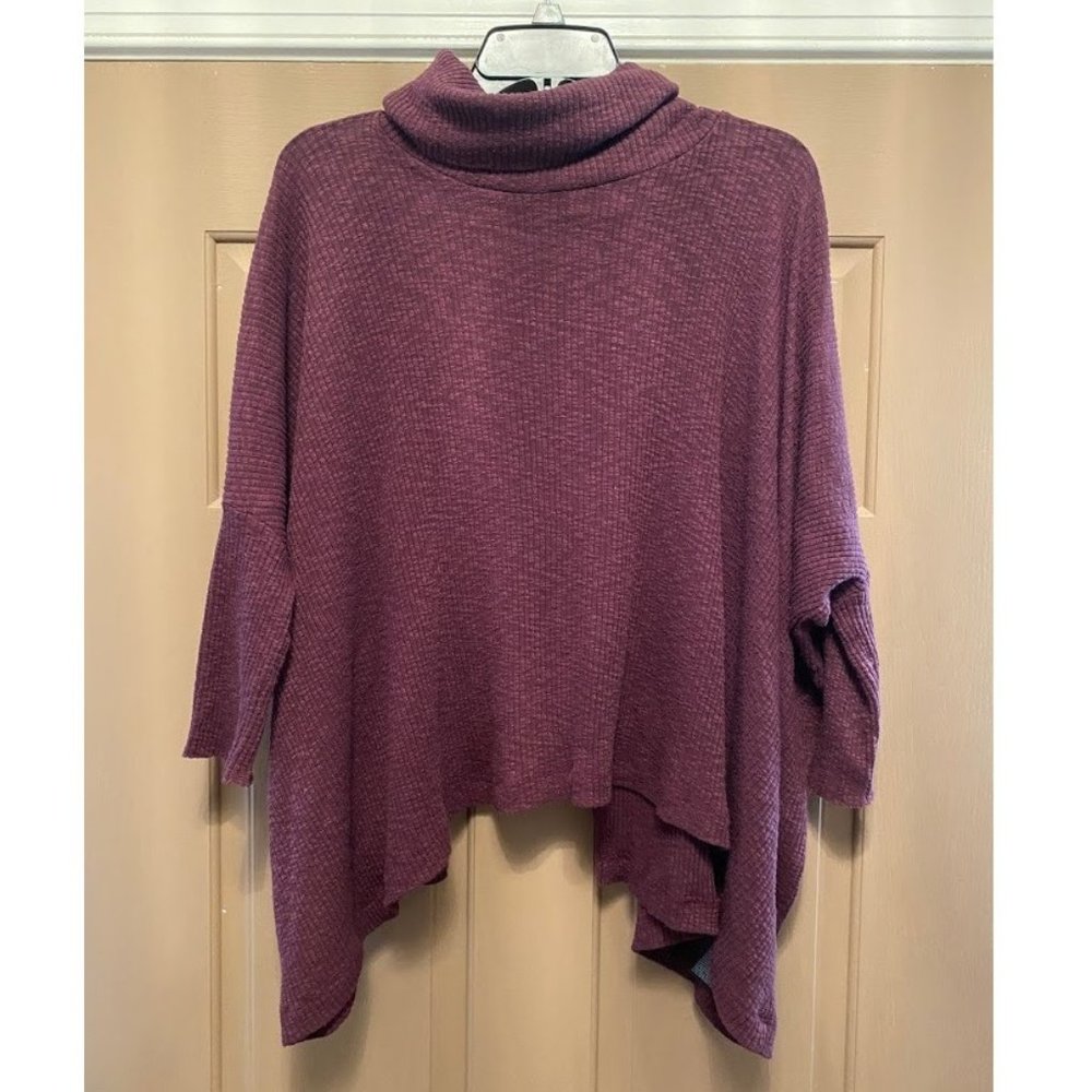 Fp Beach Turtleneck Open Back Sweater Size Medium - image 1